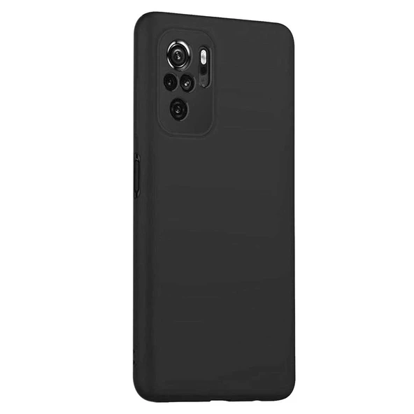 Xiaomi Redmi Note 10S Premium Silikon Kılıf Siyah ürün görseli 1