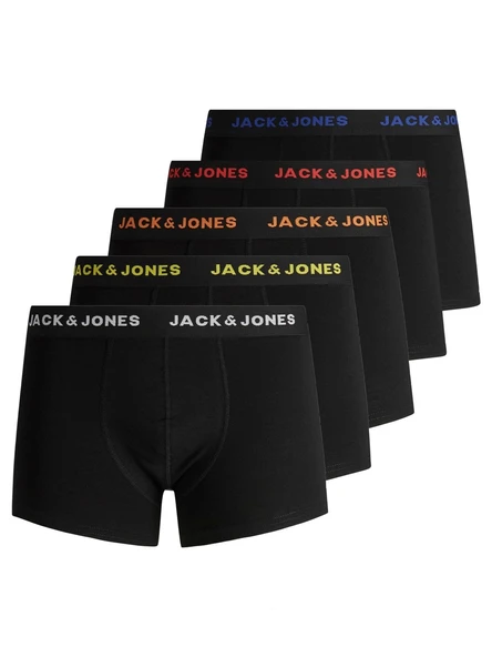 JACK JONES Erkek Karışık Renkli Pamuklu 5 li Boxer 12167028 ürün görseli 1