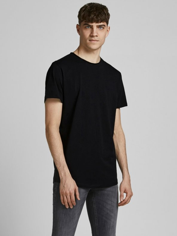 JACK JONES Yuvarlak Yaka Oval Kesim Tişört 12182498 ürün görseli 1