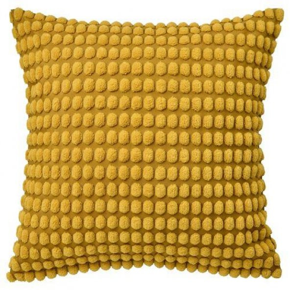 Kırlent Kılıfı Koyu Sarı-Hardal Renk MeridyenDukkan 50x50 cm Ev Tekstili ürün görseli 1