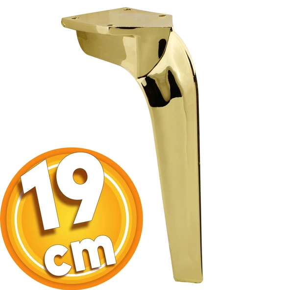 Repla Lüks Mobilya Kanepe Tv Ünitesi Konsol Koltuk Ayağı 19 Cm Gold Altın Ayakları ürün görseli 1