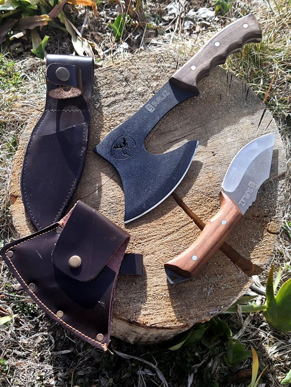 SürLaz Kamp Balta Outdoor Bıçak Kampçı Baltası 2 Parça Set ürün görseli 1