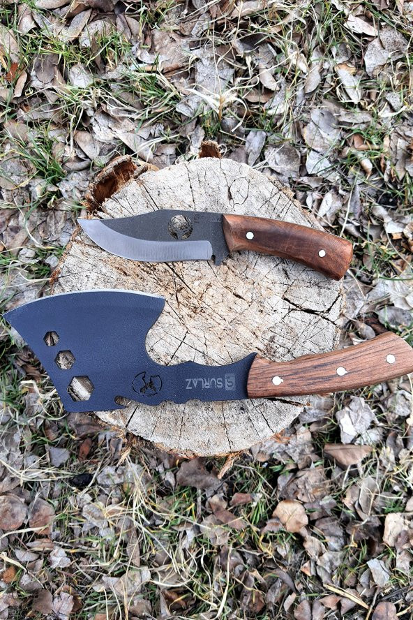 SürLaz Kamp Balta Outdoor Bıçak Balta 2Li Kamp Seti ürün görseli 1