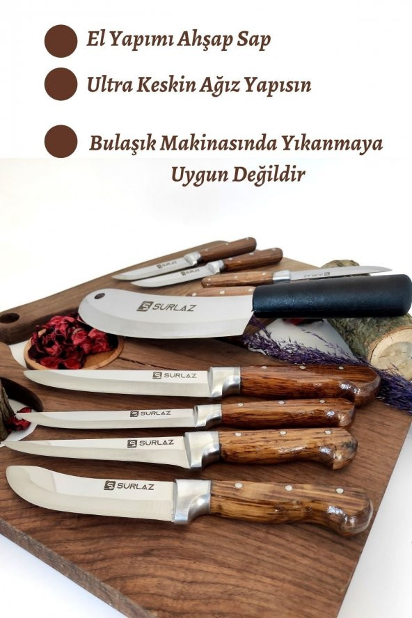 SürLaz Pro 10 Parça Bıçak Seti - Resim 2