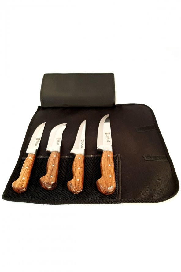 SürLaz Handmade Çantalı Bıçak Seti 4Lü - Resim 4
