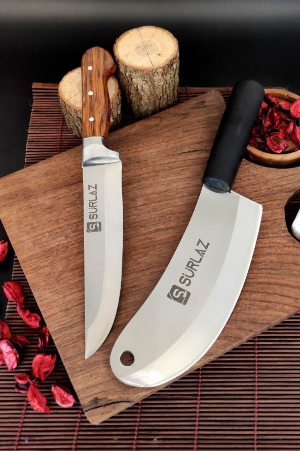 SürLaz Satır Zırh Bıçak Seti 2 Parça Handmade ürün görseli 1