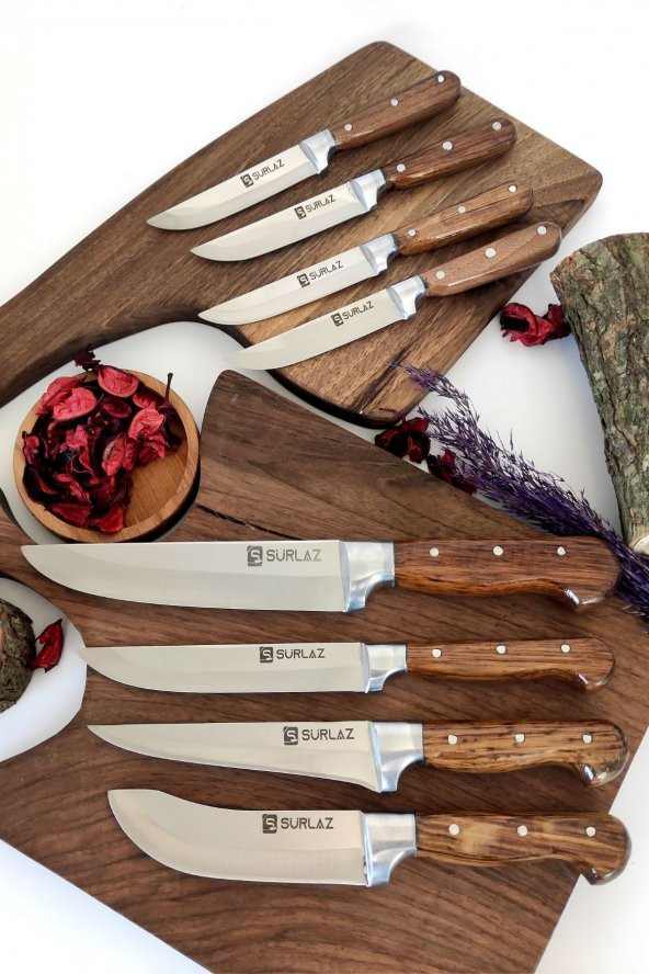 SürLaz Handmade 8 Parça Bıçak Seti Çeyizlik ürün görseli 1