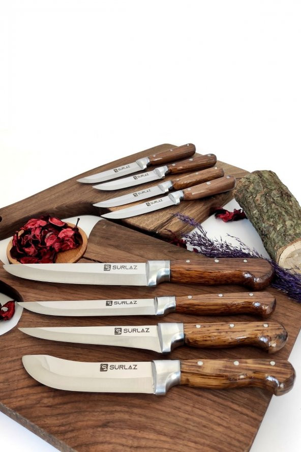 SürLaz Handmade 8 Parça Bıçak Seti Çeyizlik - Resim 2