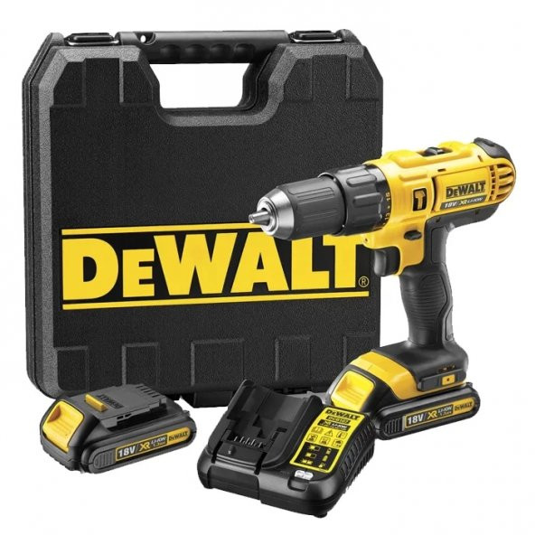 Dewalt DCD776S2 18 V Çift Akülü 1.5 Ah Darbeli Matkap ürün görseli 1