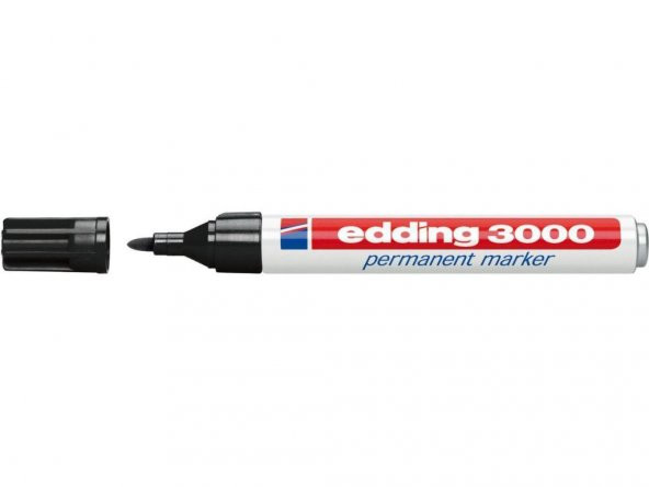EDDING PERMANENT MARKOR SIYAH 10 LU (E3000) ürün görseli 1