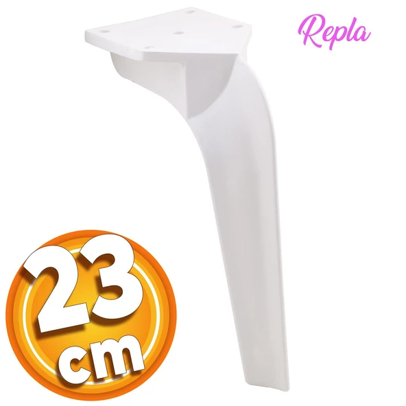 Repla Lüks Mobilya Kanepe Tv Ünitesi Koltuk Ayağı 23 Cm Beyaz Konsol Ayakları ürün görseli 1