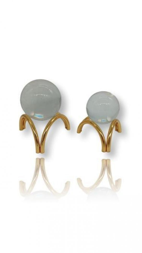 Crearthome 2 li Üçgen Kristal Dekoratif Obje Gold C-00426-A-SZR ürün görseli 1