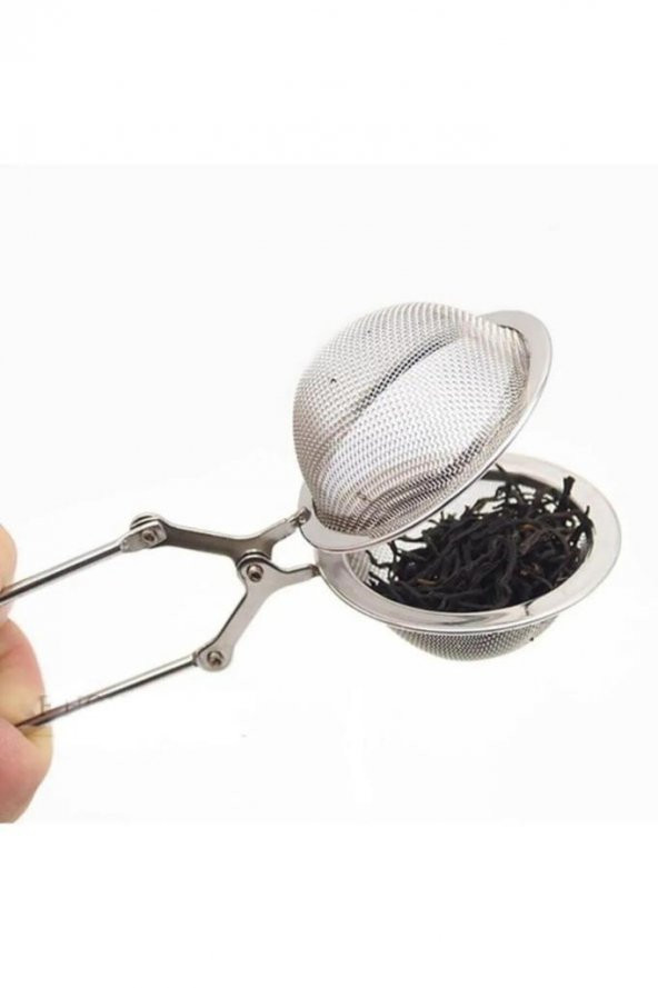 Paslanmaz Metal Maşalı Bitki Çay Süzgeci Süzgeç ürün görseli 1
