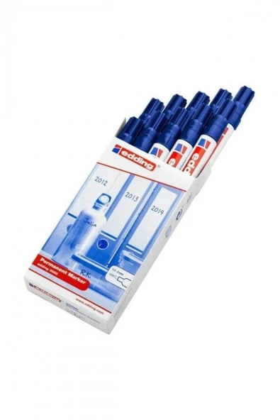 EDDING PERMANENT MARKOR MAVI 10 LU (E3000) ürün görseli 1