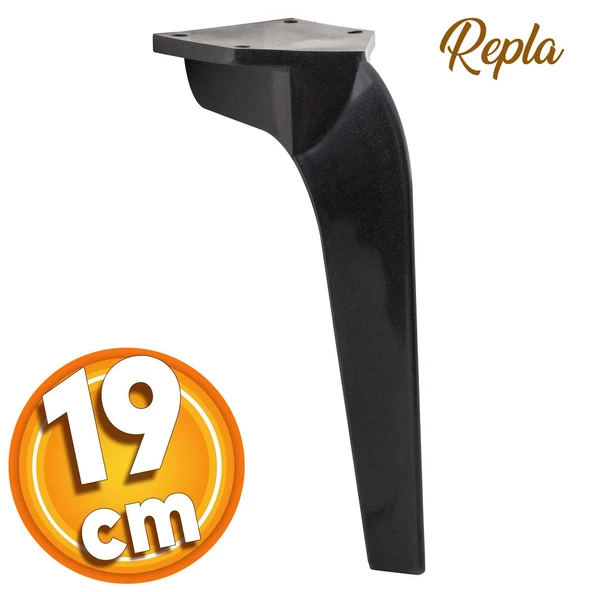 Repla Lüks Mobilya Kanepe Tv Ünitesi Konsol Koltuk Ayağı 19 Cm Siyah Ayakları ürün görseli 1