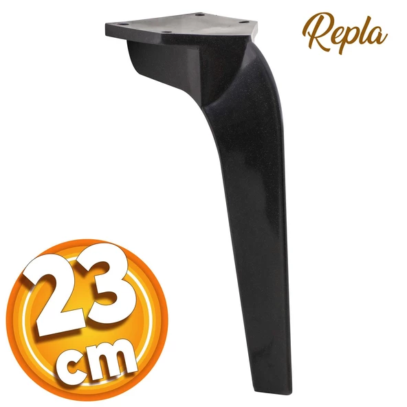 Repla Lüks Mobilya Kanepe Tv Ünitesi Koltuk Ayağı 23 Cm Siyah Konsol Ayakları ürün görseli 1