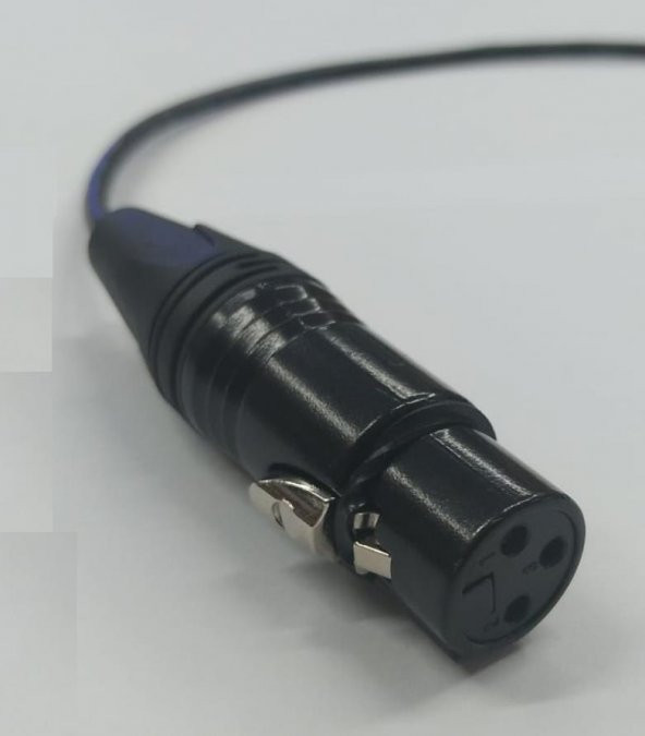 3.5 mm 90 Derece TRRS Stereo to XLR Dişi Kaliteli Kablo 2 Metre ürün görseli 1