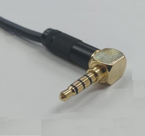 3.5 mm 90 Derece TRRS Stereo to XLR Dişi Kaliteli Kablo 10 Metre ürün görseli 1