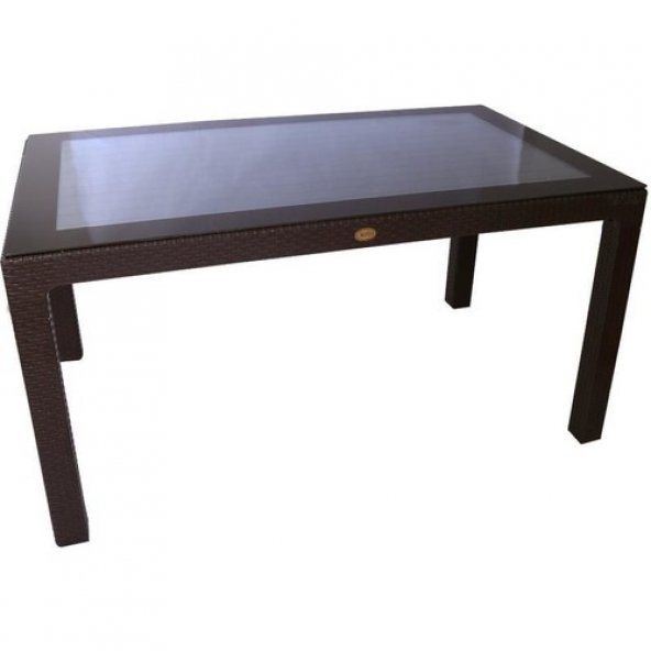 80X140 CAMLI RATTAN  MASA ürün görseli 1