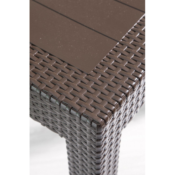 ADA   CAMSIZ 80X140 RATTAN MASA - Resim 2