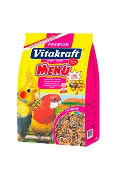 Vitakraft Menü Paraket Sultan Cennet Papaganı Yemi 1 Kg x 5 Adet ürün görseli 1