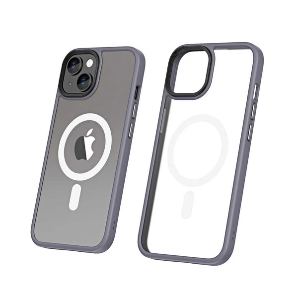 Vendas iPhone 14 Plus Uyumlu (14 Plus) Hibrit Serisi Wireless Şarj Özellikli Magic Magsafe Kılıf ürün görseli 1