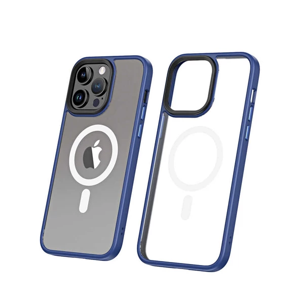 Vendas iPhone 13 Pro Max Uyumlu (13 Pro Max) Hibrit Serisi Wireless Şarj Özellikli Magic Magsafe Kılıf ürün görseli 1