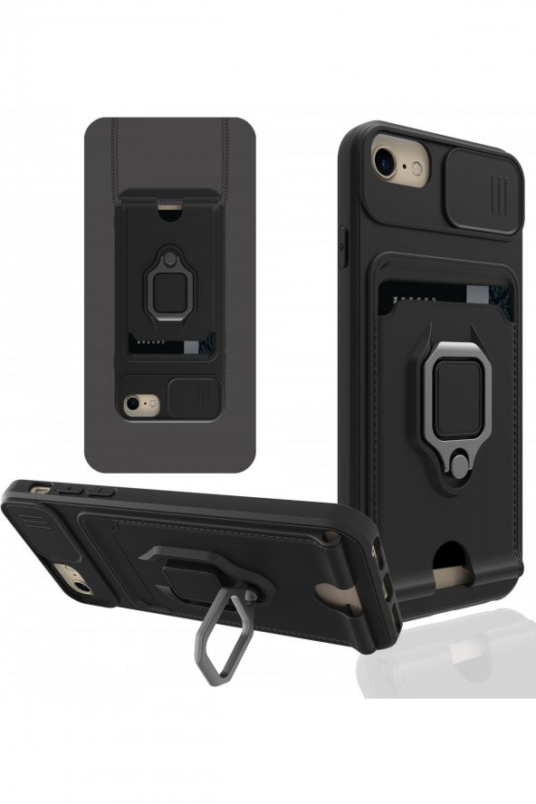 iPhone SE 2020 Kılıf Zuma Kartvizitli İpli Silikon Kılıf ürün görseli 1