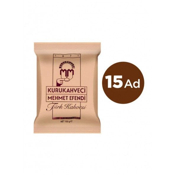 Kurukahveci Mehmet Efendi 100 gr 15'li Paket Türk Kahvesi ürün görseli 1