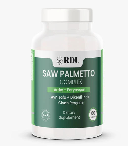 RDU Saw Palmetto Complex Civanperçemi Dikenli İncir Aynısafa Peryavşan 60 Tablet Erkekler Sizin İçin ürün görseli 1