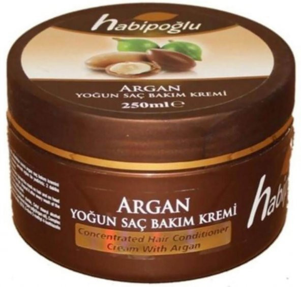 Habipoğlu Bitkisel Argan Saç Bakım Kremi 250 ML ürün görseli 1