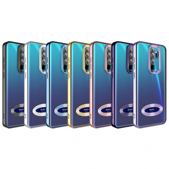 Xiaomi Redmi Note 8 Pro Kılıf Kamera Korumalı Logo Gösteren Zore Omega Kapak ürün görseli 1