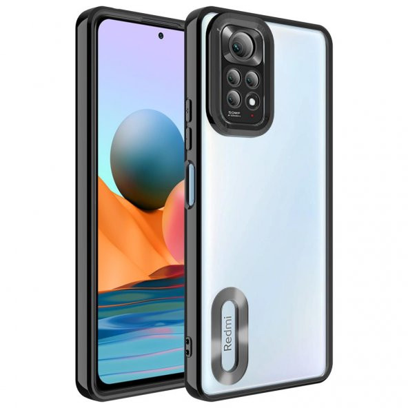Xiaomi Redmi Note 11S Global Kılıf Kamera Korumalı Logo Gösteren Zore Omega Kapak ürün görseli 1