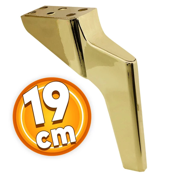 Logan Lüks Mobilya Kanepe Tv Ünitesi Konsol Koltuk Ayağı 19 Cm Plastik Gold Altın Ayakları ürün görseli 1