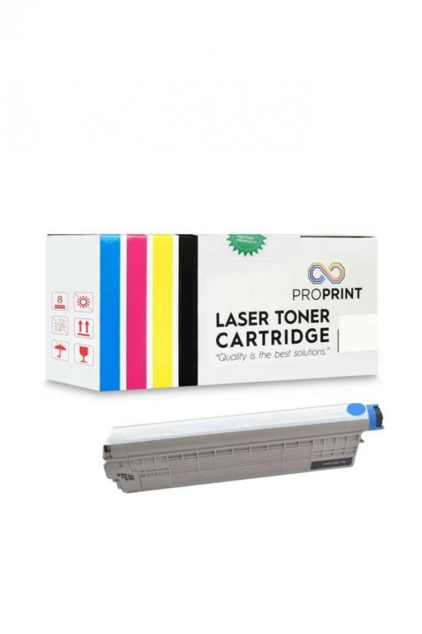 TKPrint Oki MC770 45396303 Mavi Muadil Toner MC770DN - Resim 2