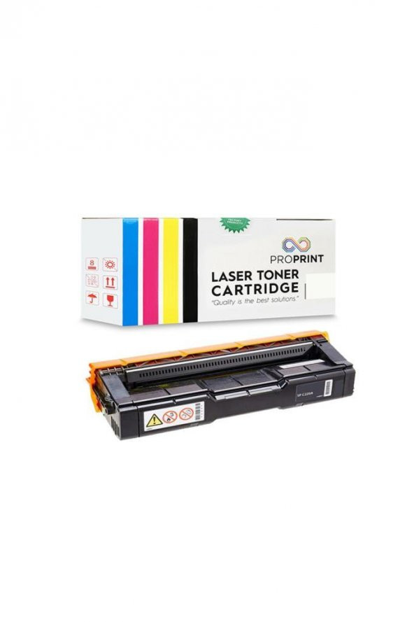 TKPrint Ricoh SPC220 Sarı Muadil Toner 2000 Sayfa SPC221SF ürün görseli 1