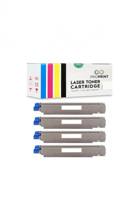 TKPrint Oki C801 Muadil Toner Seti 7300 Sayfa C801N ürün görseli 1