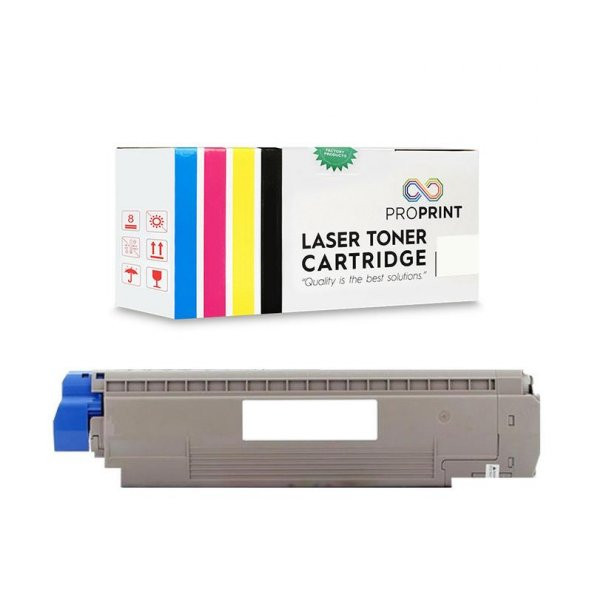 TKPrint Oki C801 44643006 Kırmızı Muadil Toner 7300 Sayfa C821N ürün görseli 1
