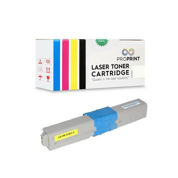 TKPrint Oki C332 46508733 Sarı Muadil Toner 3000 Sayfa MC363 ürün görseli 1