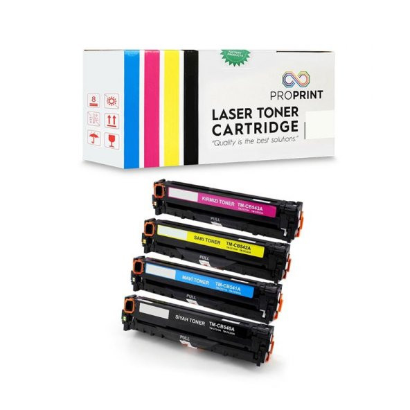 TKPrint HP 125A Muadil Toner Seti 4 Renk CMYK CP1514n ürün görseli 1