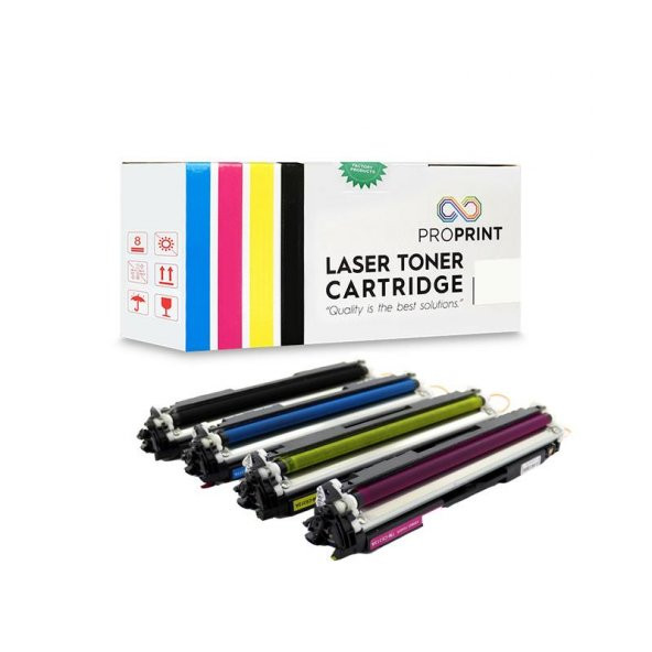 TKPrint Canon LBP7018C 4 Renk Muadil Toner Seti CMYK CRG729 ürün görseli 1