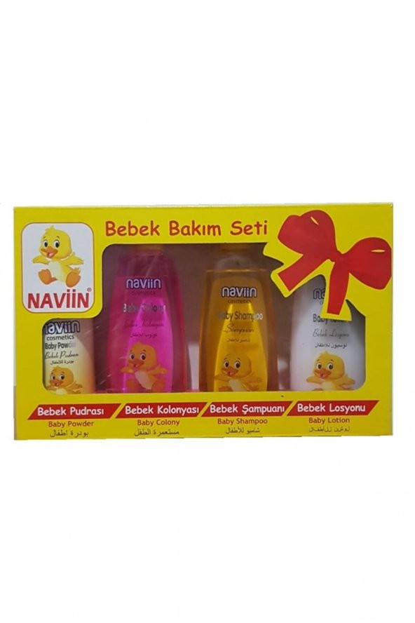 Naviin Bebek Bakım Seti-pudra+kolonya+şampuan+los ürün görseli 1