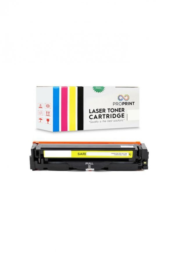 TKPrint Canon CRG-054H 2.300 Sayfa Sarı Muadil Toner- MF-642Cdw ürün görseli 1