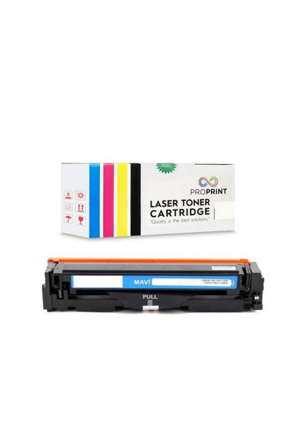 TKPrint Canon CRG-054H 2.300 Sayfa Mavi Muadil Toner- MF-641Cw ürün görseli 1