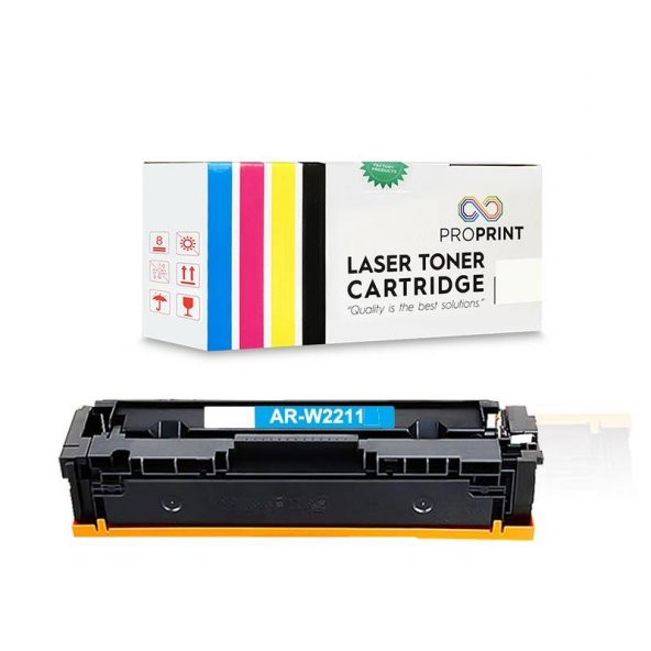 HP 207X-W2211X 2.450 Sayfa Çipsiz Mavi Muadil Toner-M255dw ürün görseli 1