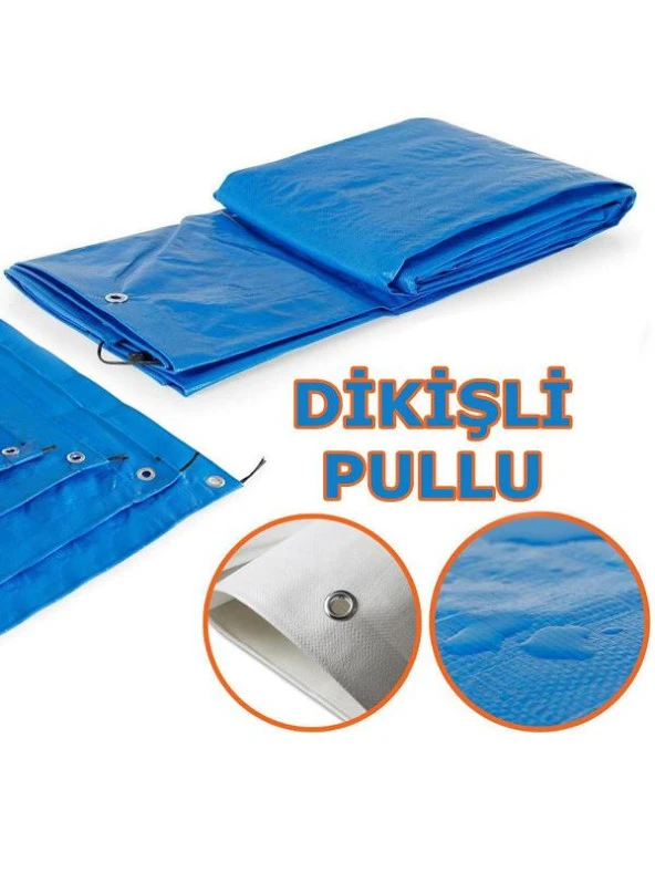 Ebatlı Su Geçirmez Pullu Çadır Branda Tente 8x8m - Resim 2