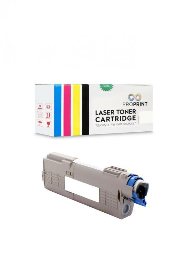 TKPrint Oki C532-46490629 Sarı Muadil Toner - MC563 - Resim 2