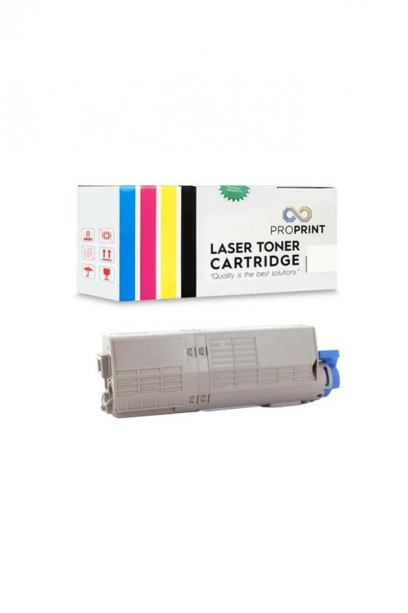 TKPrint Oki C532-46490632 Siyah Muadil Toner - MC563dn - Resim 2