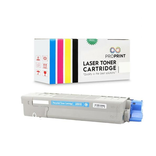 TKPrint Oki Uyumlu C612-46507519 Mavi Muadil Toner - C612 ürün görseli 1