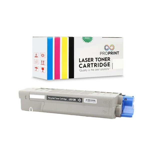 TKPrint Oki Uyumlu C612-46507520 Siyah Muadil Toner - C612dn ürün görseli 1